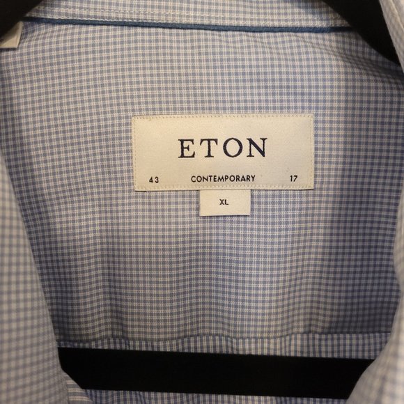 Eton blue shirt 17" Contempoary - Picture 4 of 4